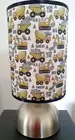 Construction bedside touch Lamp truck machinery fabric shade
