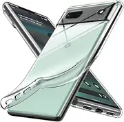 Google Pixel 6A Case, Pixel 6A Case, Google Pixel 6A Cover, [Slim Thin] [Shockproof] Flexible TPU Gel Rubber Soft Skin Silicone Protective Case Cover For Google Pixel 6A (Clear)