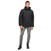 Replay Mens Casual 4-Pocket Hooded Raptor Jacket Black