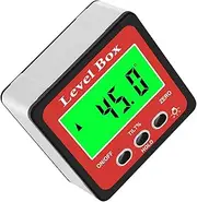OSALADI Digital Level Angle Gauge Compact Electronic Measuring Tool Magnet for Miter Saws Picture Hanging and Car Repairs Multi-purpose Protractor and Inclinometer