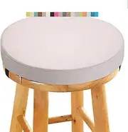 Round Stool Seat Cushion 10/11/12/13/15/16/18" Chair Pad with Ties - Non-Slip Round Bar Stool Cushions Thick & Comfy Memory Foam for Stools/Chairs/Kitchen/Dining(@2,16x2in)