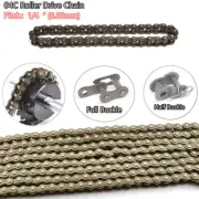 Steel #25 Roller Drive Chain Pitch 1/4" 6.35mm 04C Transmission Chain 0.5-5Metre