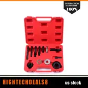 13PC Alternator Pulley Removal Tool for GM Ford Engine Power Steering Puller Kit