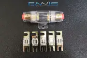 4 6 8 10 GAUGE MINI ANL FUSE HOLDER (1) W (5) 80 AMP FUSES AFC MIDI FUSES HIGH