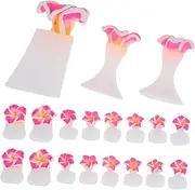 FOMIYES 3Sets Silicone Toe Separators Comfortable Pedicure Spacers for Nail Art Flexible Toe Dividers Various for Home and Salon Use Soft Material