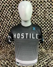 NEW HK Army Lined Up Dri Fit T-Shirt - Black/White - Large