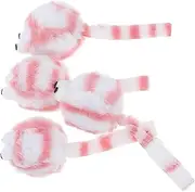 FONDOTIN Realistic Simulation Plush Mouse 4pcs Cat Toys Mice Kitten Supplies Indoor Cat Entertainment