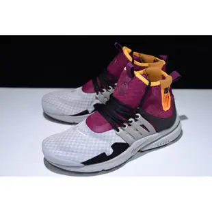 Nike Air Presto Mid Utility 耐克王簡版機能戶外休閒鞋 男鞋 灰紫紅 AA0868-006