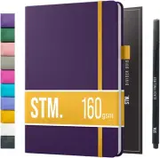 B5 Bullet Dotted Journal Notebook by STM | Thick Bleedproof 160gsm Paper, 150...