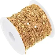 EXAOMBLE 1 Roll Delicate Links Chain for DIY Jewelry Making Necklace Chain Craft Accessory for Necklaces Bracelets and More