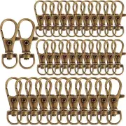 50PCS Key Chain Clip Hooks Swivel Clasps Lanyard Snap Hook Keychain Hooks for...