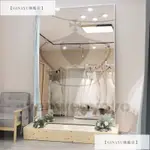 【GINAYU旗艦店】高檔婚紗店折疊三面全身鏡子服裝超白顯瘦試衣鏡超大三折鏡落地鏡