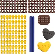 URROMA 3 Set Number & Letter Stamps for Clay,Polymer Clay Stamps Symbols Press Diy Embosser Biscuit Cake Impress Cutter for Birthday