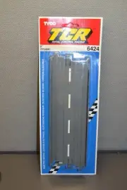 1991 TYCO TCR Slotless HO Slot Car Track Straight Piece 9"