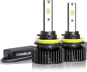 LED Headlight Bulbs, 80W 26000LM Bright Conversion Kit, 600% Brightness, 6000K Cool White, Quick Installation Halogen Replacement,Pack of 2,9005
