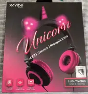 Unicorn Led Light Up Stereo Headphones Live Love Music