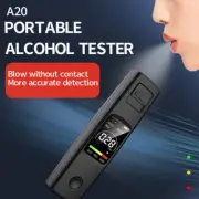 Digital LCD Police Breath Breathalyzer Test Alcohol Tester Analyzer Detector -