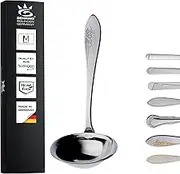 Gehring Solingen Flower Sauce Spoon, Ladle for Soup, Stainless Steel Cutlery, Sauce Ladle, Dishwasher Safe, Made in Germany