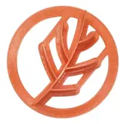 MINI SIZE FALL LEAF DESIGN CONCHA COOKIE CUTTER MEXICAN SWEET BREAD STAMP PR4905