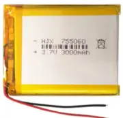 2pcs 3.7V 3000mAh 755060 Battery For RC Electronic Toys 60*50*7.5mm