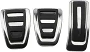 CHPGKGVNVT Gas Fuel Footrest Pedals Fit for Audi A1 A4 A6 Q5 8X GB B6 B8 C6 C7 C8 8R 80A Accelerator Brake No Drilling Pedal Cover Pads Pedals(MT)