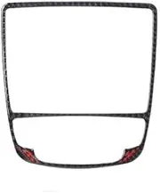 ATATNK Carbon Fiber Compatible for Audi A6 C7 A7 4G8 2012-2018 Center Console Gear Shifter Panel Trim Sticker Car Interior Tuning Accessories(CF Black)
