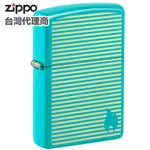 【美國ZIPPO】 FLAT TURQUOISE LASER ENGRAVE 防風打火機