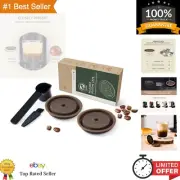 2-Pack Refillable Vertuo Coffee Capsules for Rich Crema - Eco-Friendly & Durable