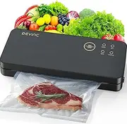 [DEVINC] Vacuum Sealer Machine, Compact Food Sealer with 10 Vacuum Bags and 1 Roll Bag, Multifunctional Food Vacuum Sealer for Storage