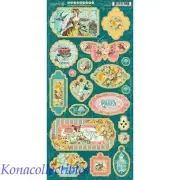 Graphic 45 Ephemera Queen Chipboard Accents New!