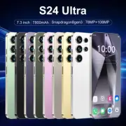 New 5G S24 Ultra Android Smartphone 7.3" Display Dual SIM Unlocked Mobile Phones