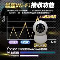 在飛比找松果購物優惠-Yoosee 5G智慧雙頻2.4G+5G WIFI監視器 無