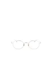 Geometric Frame Plain Mirror 46 White