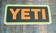 YETI AUTHENTIC STICKER - Orange/green Decal Cooler Mug Car Laptop Notebook Cup
