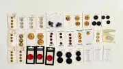 Lot of Assorted Round Buttons 4 holes, 2 holes for Sewing Connectors Arts&Crafts