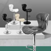 ALFORDSON Bar Stools Luna Kitchen Barstool Swivel Chair Gas Lift Leather x2