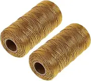 2 Rolls Metallic Cord Present Wrapping Line for Christmas Decor DIY Present Tag Durable Craft Rope for Present Bags High Grade Material Each