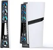 Cooling Fan for PS5 Pro, Efficient Cooler Fan with Adjustable Speed/LED Light, Temperature-Controlled PS5 PRO Cooling Accessories with USB 3.0 Port