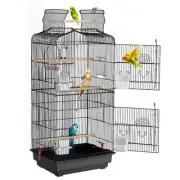 Bird Flight Cage 39 Inch Large Metal Avian Habitat for Cockatiels and Parrots