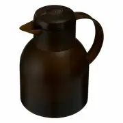 Emsa Samba Vacuum Jug Quick Press 1 L Dark Brown, Coffee, Tea Jug, Vacuum Flask