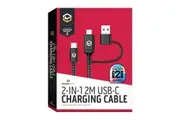 Powerwave 2-in-1 USB-C Charging Cable with USB-A Adapter for Nintendo Switch 2 (2m)