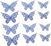 ERINGOGO Hollow Butterflies Decals 24pcs Wall Stickers for Party Celebration Home Nursery Decor