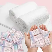 ERHAOG Travel Towel - Compressed Towel Tablets 40 * 25 cm - 22 PCS Disposable Face Towel & Camping Towel - Coin Tissues Expands in Water - Magic Washcloths Candy Package for Kitchen Hiking Sport