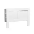 Bed Frame Double Size Bed Head With Shelves Headboard Bedhead Base White