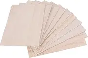Sahkgye 10Pcs Balsa Wood Sheets Wooden Plate 150 * 100 * 2mm for House Ship Model DIY