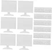 Dollhouse Model Furniture 6 Sets Mini Computer and Keyboard Models for Creative Play