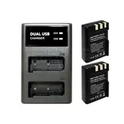 2 Rechargeable Battery External Dual Charger For Nikon D3000 D40 D40A D40C D40x D5000 D60 EN-EL9 EN-EL9a EN-EL9E DSLR-D40A DSLR-D40C Camera