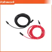 AU 4/6mm² 2/5/10/20M Black+Red Solar Panel Extension Cable Wire+M4 Connector
