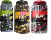 Pulse Kachcha Aam, Litchi, 540 g,Orange Guava Pineapple Triple Twist Candy Jar