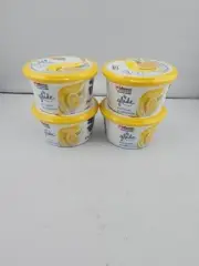 Lot of 4 Glade Gel Air Freshener Lemon Zing Tubs (2.5 oz Per Tub)